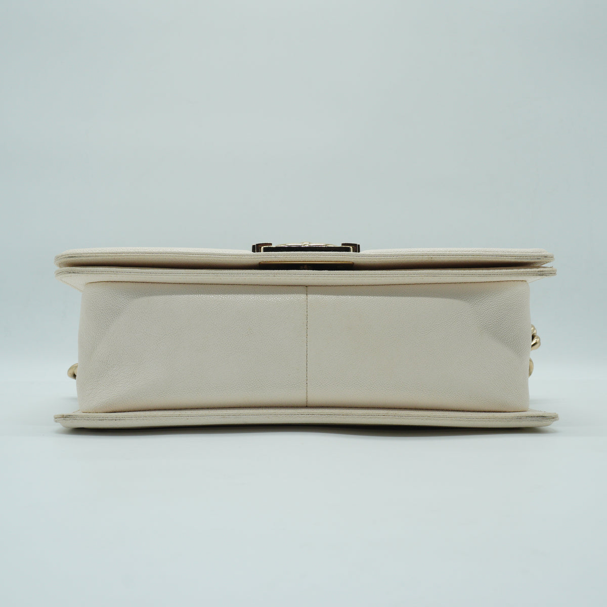 Chanel	Leboy Flap Bag White GHW Small