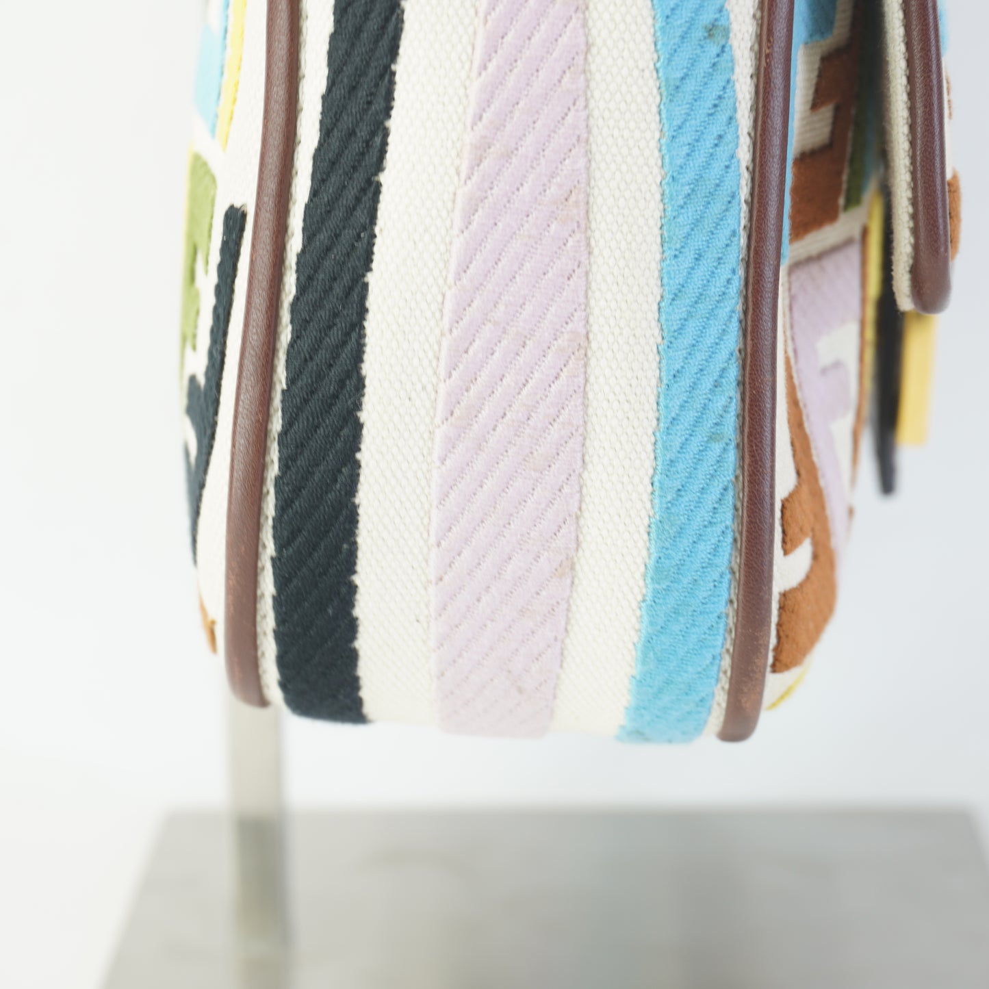 Fendi Sarah Coleman Canvas Fish Eye Baguette
