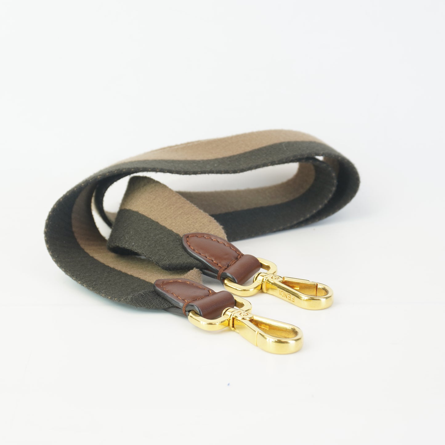 Fendi Sarah Coleman Canvas Fish Eye Baguette