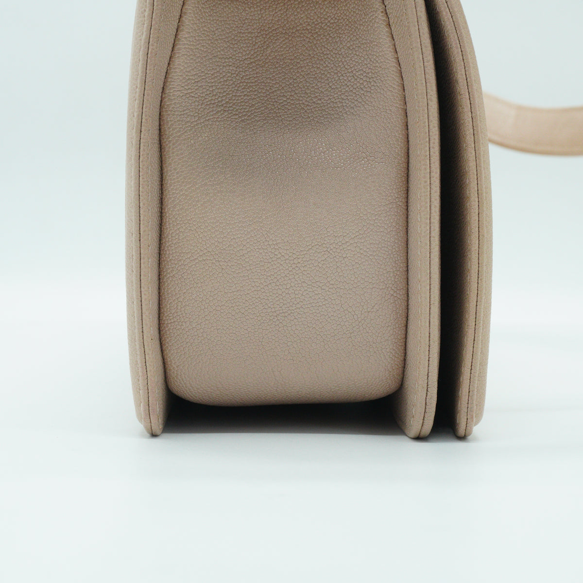 Chanel	Leboy Flap Bag Caviar Light Beige GHW Small
