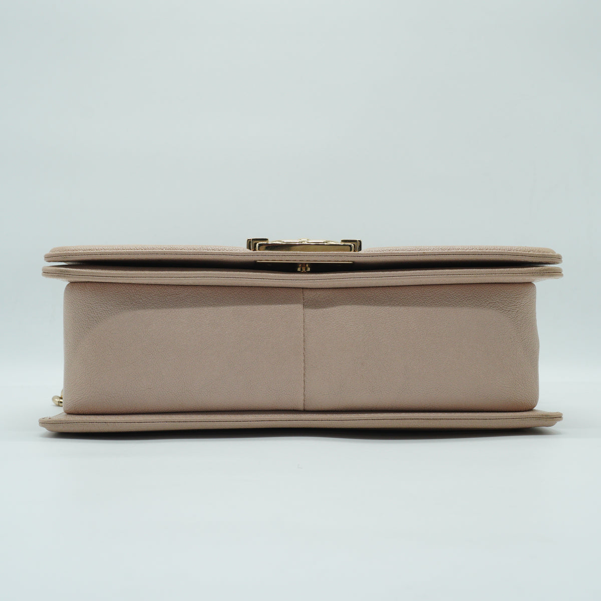 Chanel	Leboy Flap Bag Caviar Light Beige GHW Small