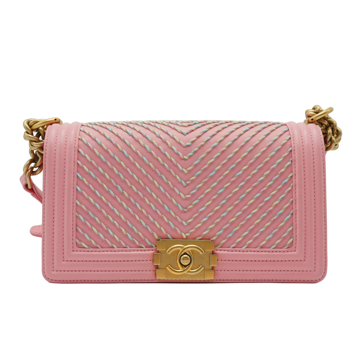 Chanel	Leboy Flap Bag By the Sea Pastel Pink GHW Small