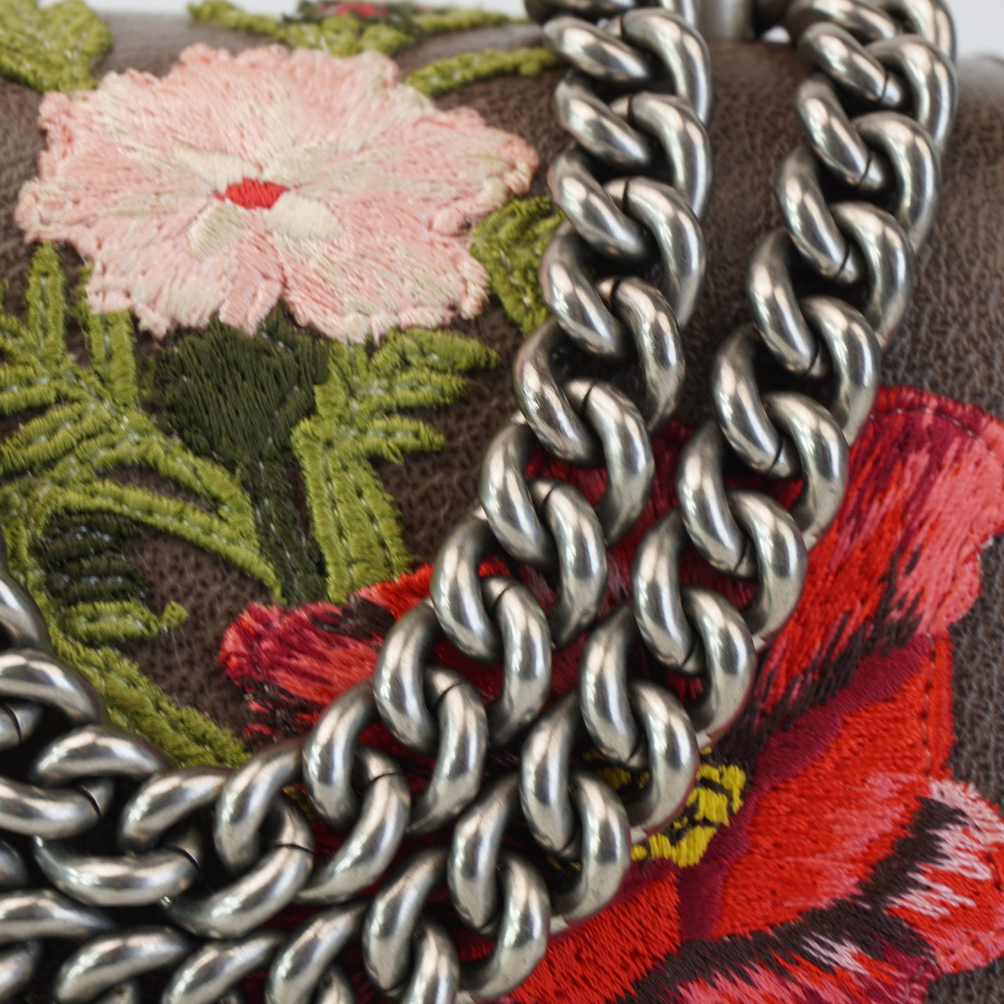 Gucci Dionysus Golden Brown Floral Embroidered Large