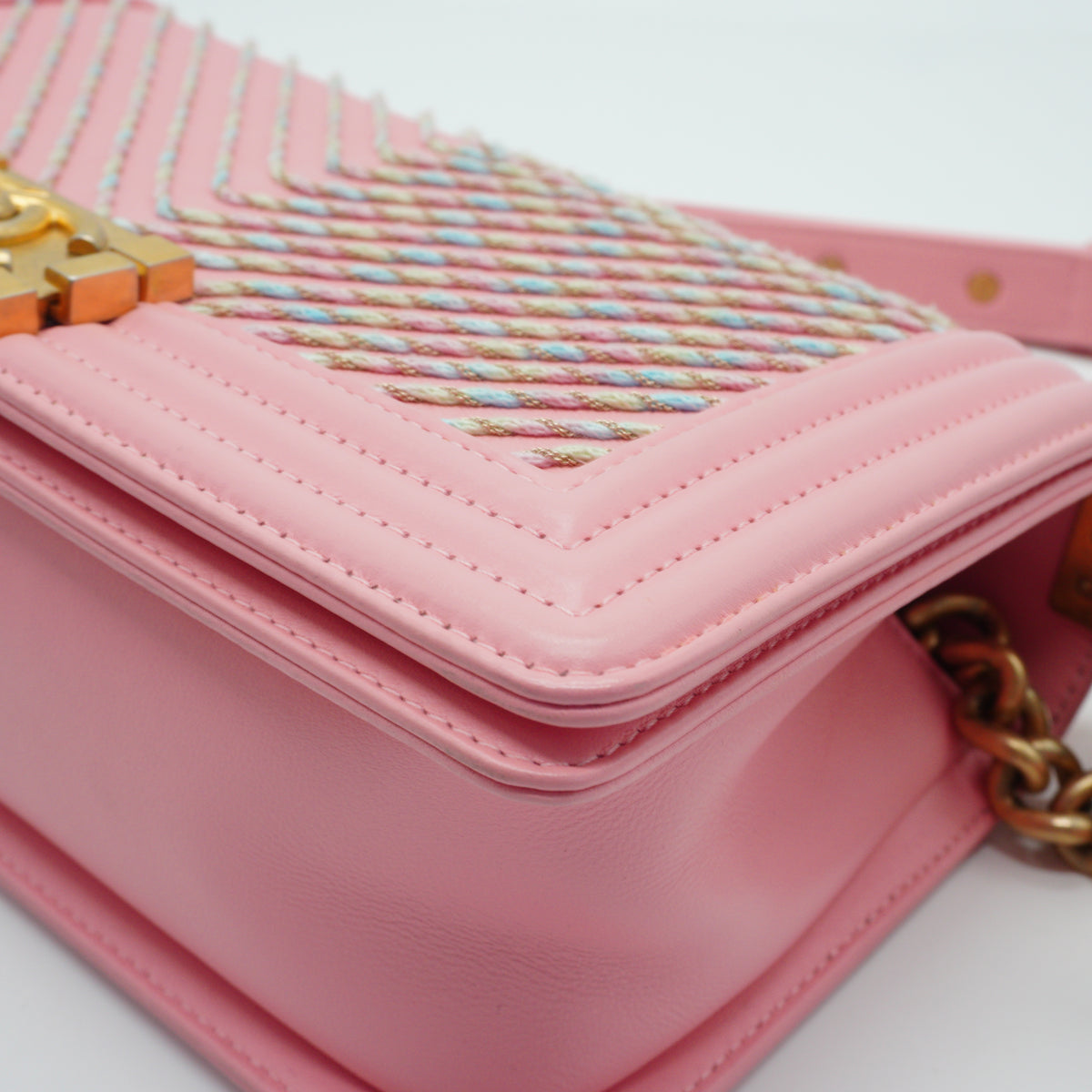 Chanel	Leboy Flap Bag By the Sea Pastel Pink GHW Small