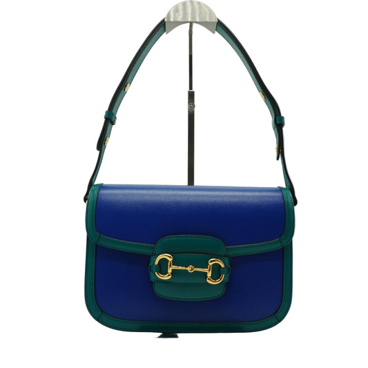Gucci	Horsebit 1955 Shoulder Bag Imperial Blue Medium GHW