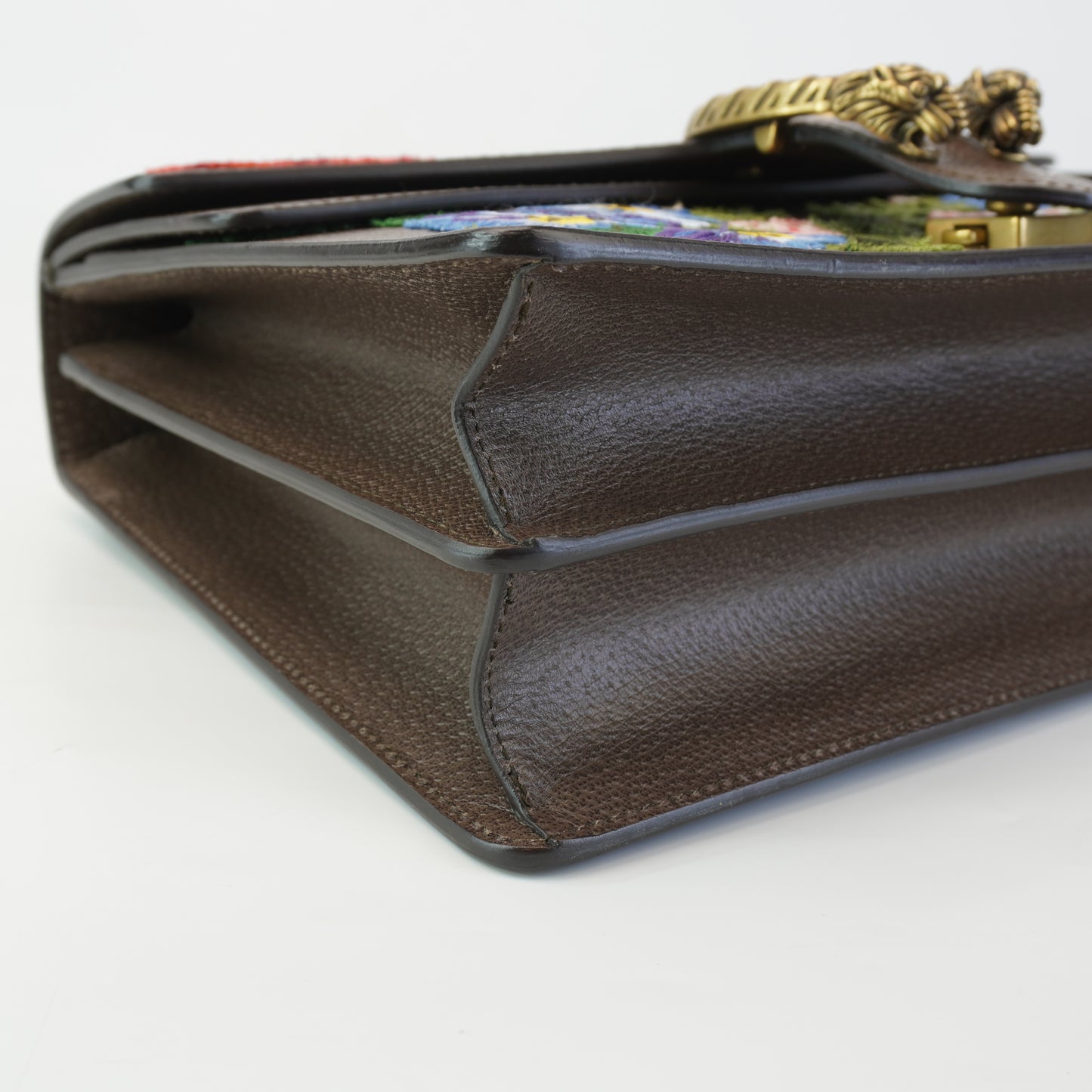 Gucci Dionysus Golden Brown Floral Embroidered Large