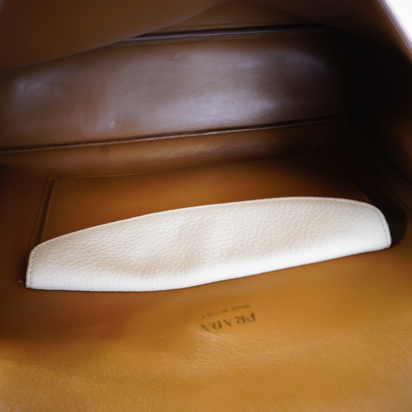 Prada Lychee Leather Should Bag GHW Medium