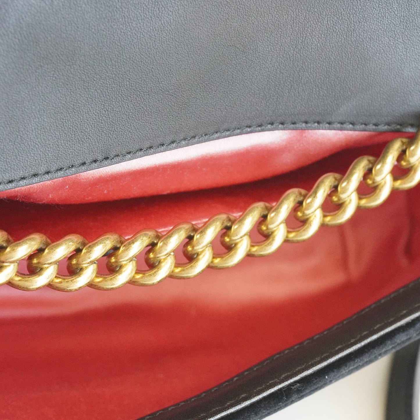 Gucci GG Marmont Metallese Velver Shoulder  Bag