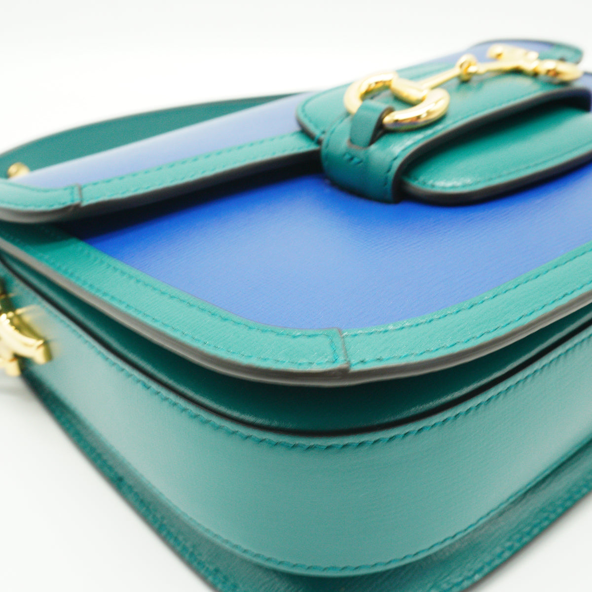Gucci	Horsebit 1955 Shoulder Bag Imperial Blue Medium GHW