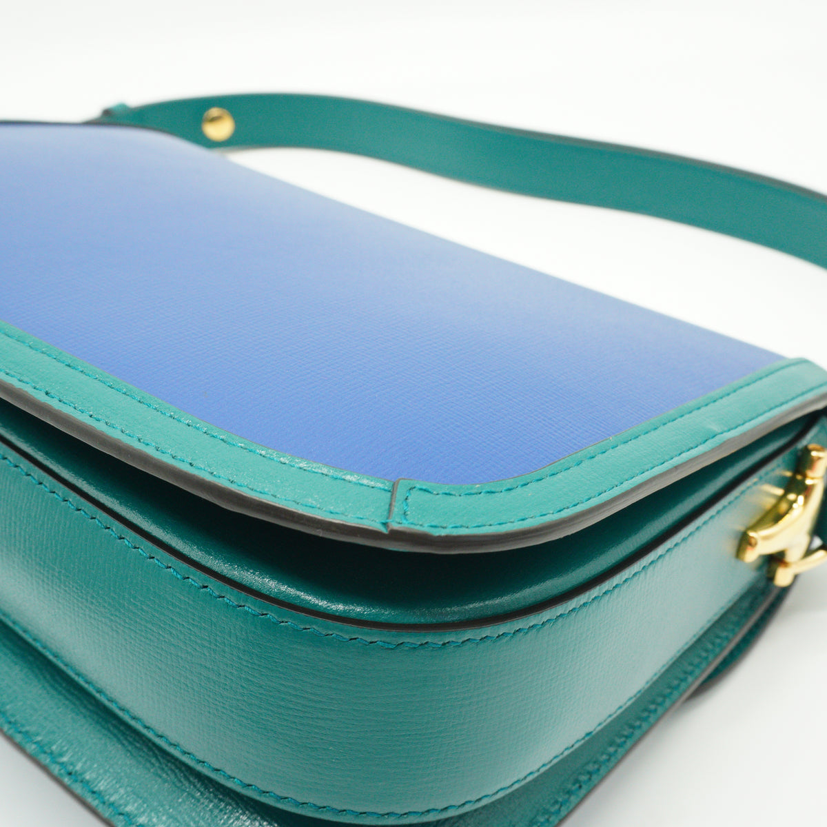 Gucci	Horsebit 1955 Shoulder Bag Imperial Blue Medium GHW