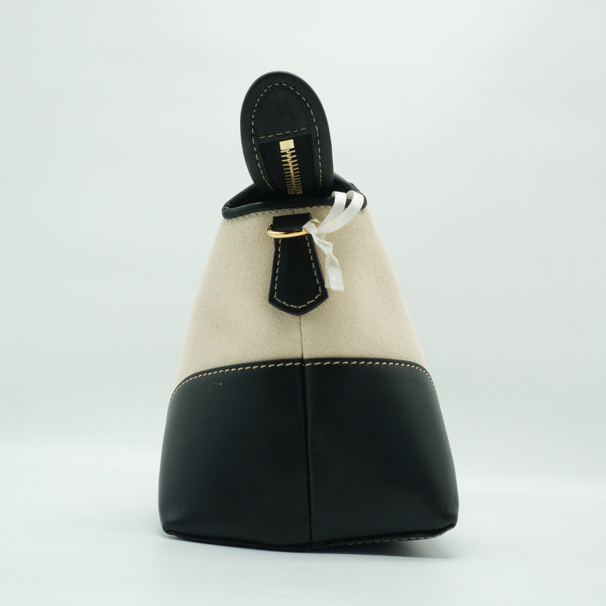 Fendi	By the Way Canvas & Leather Boston Bag Medium GHW