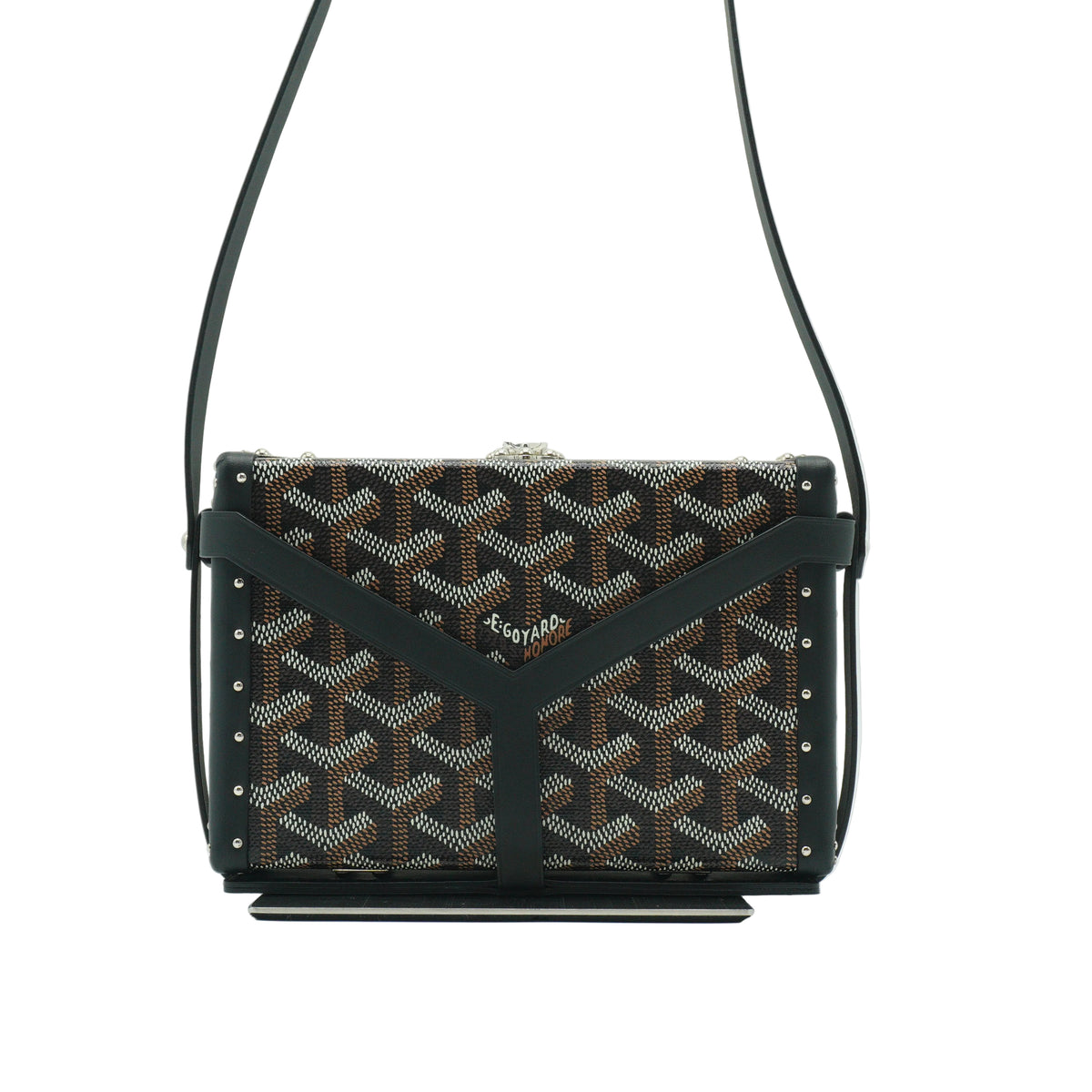 Goyard	Goyardine Minaudiere Small Trunk Bag SHW