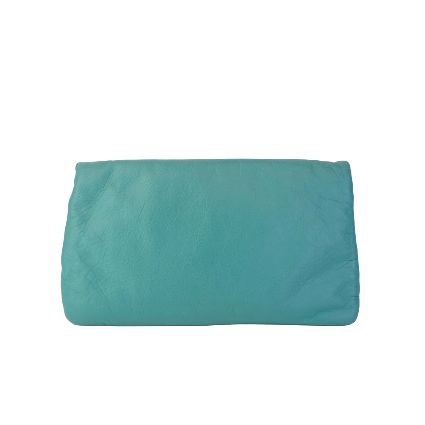 Balenciaga Giant Brogues Covered Leather Envelope Flap Clutch Bag