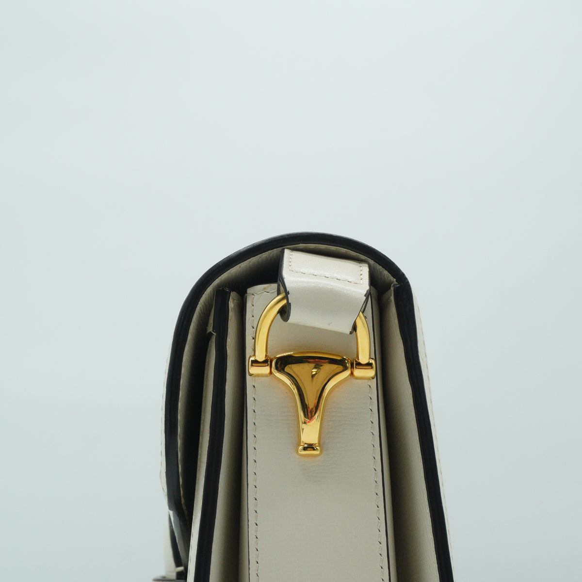 Gucci	Horsebit 1955 Medium Shoulder Bag Beige/White GHW