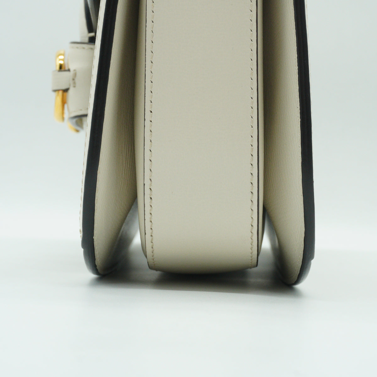 Gucci	Horsebit 1955 Medium Shoulder Bag Beige/White GHW