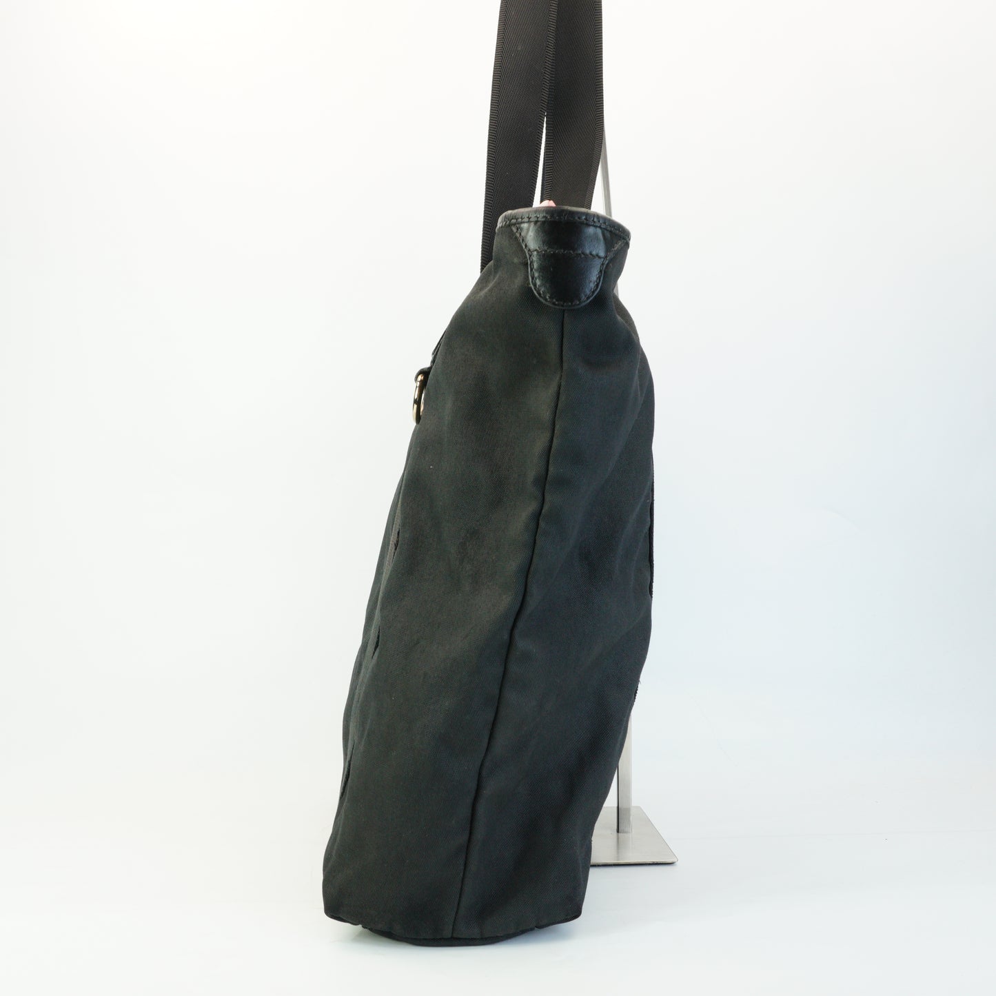Gucci Nylon Tote Black Large SHW