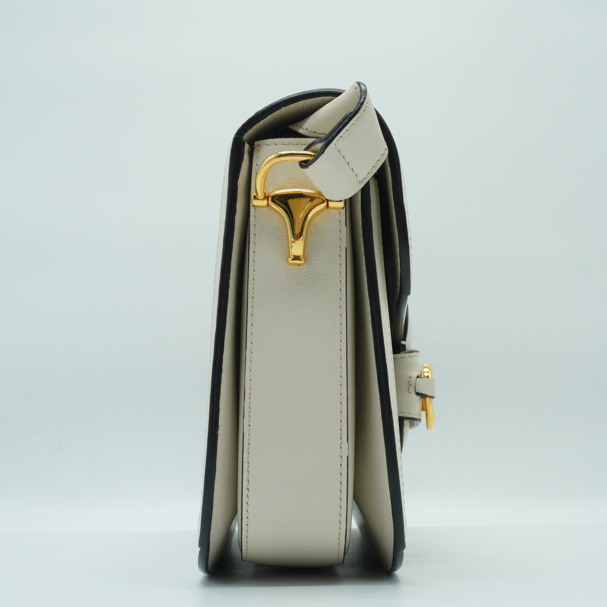Gucci	Horsebit 1955 Medium Shoulder Bag Beige/White GHW