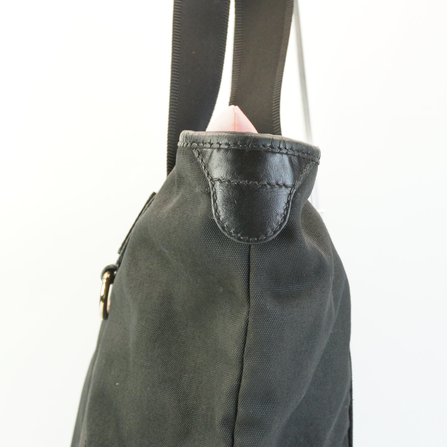 Gucci Nylon Tote Black Large SHW