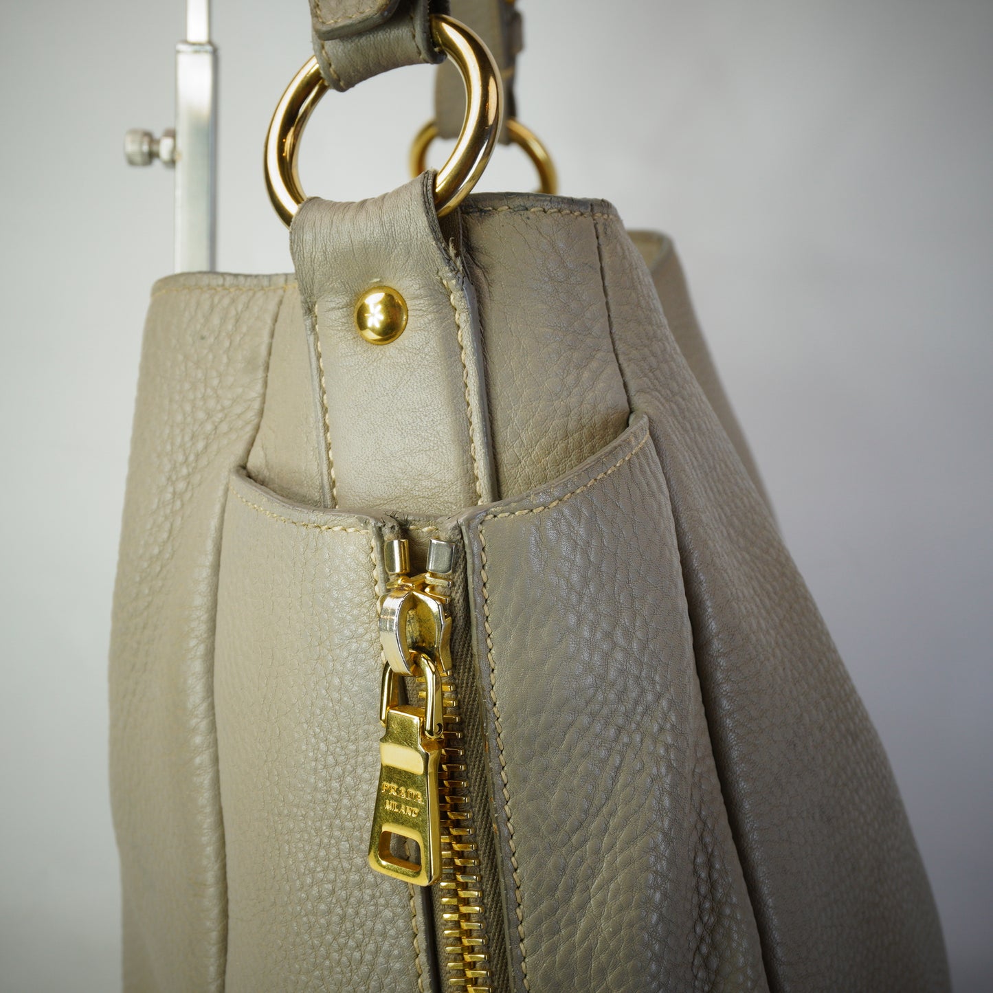 Prada Prada Vitello Daino  GHW Large