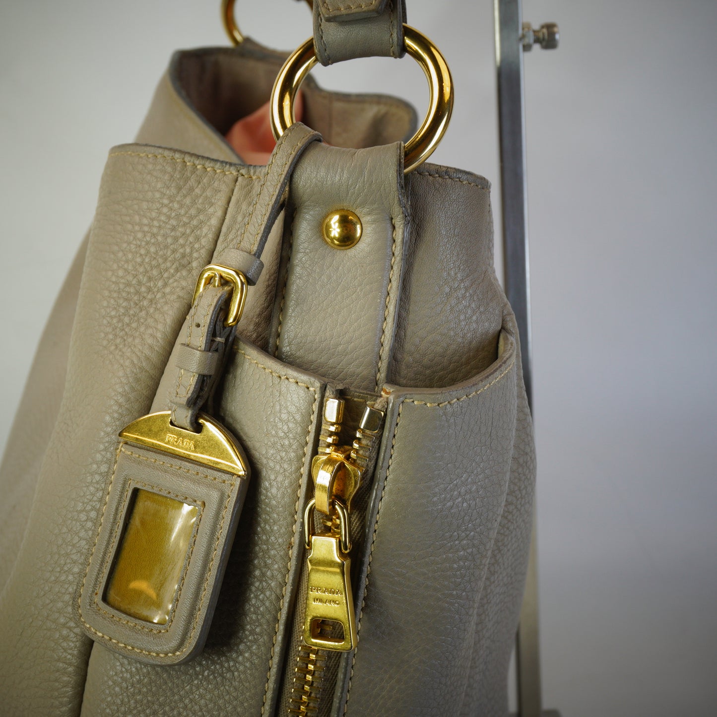 Prada Prada Vitello Daino  GHW Large