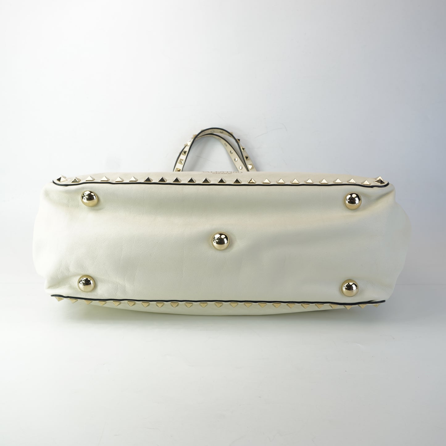 Valentino Rockstud Tote off white