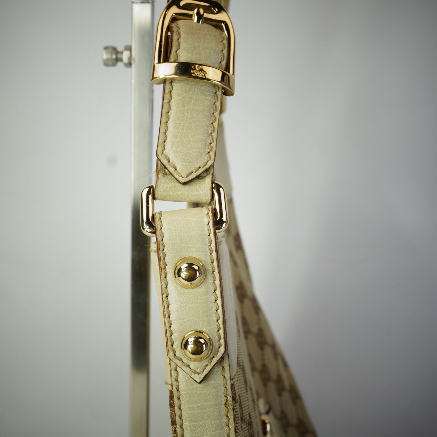 Gucci Hasler Web Hobo Bag GHW Small