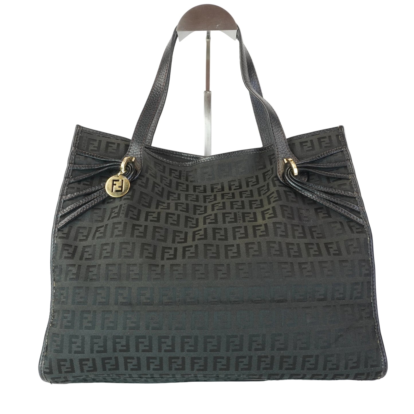 Fendi Zucchino Black Tote