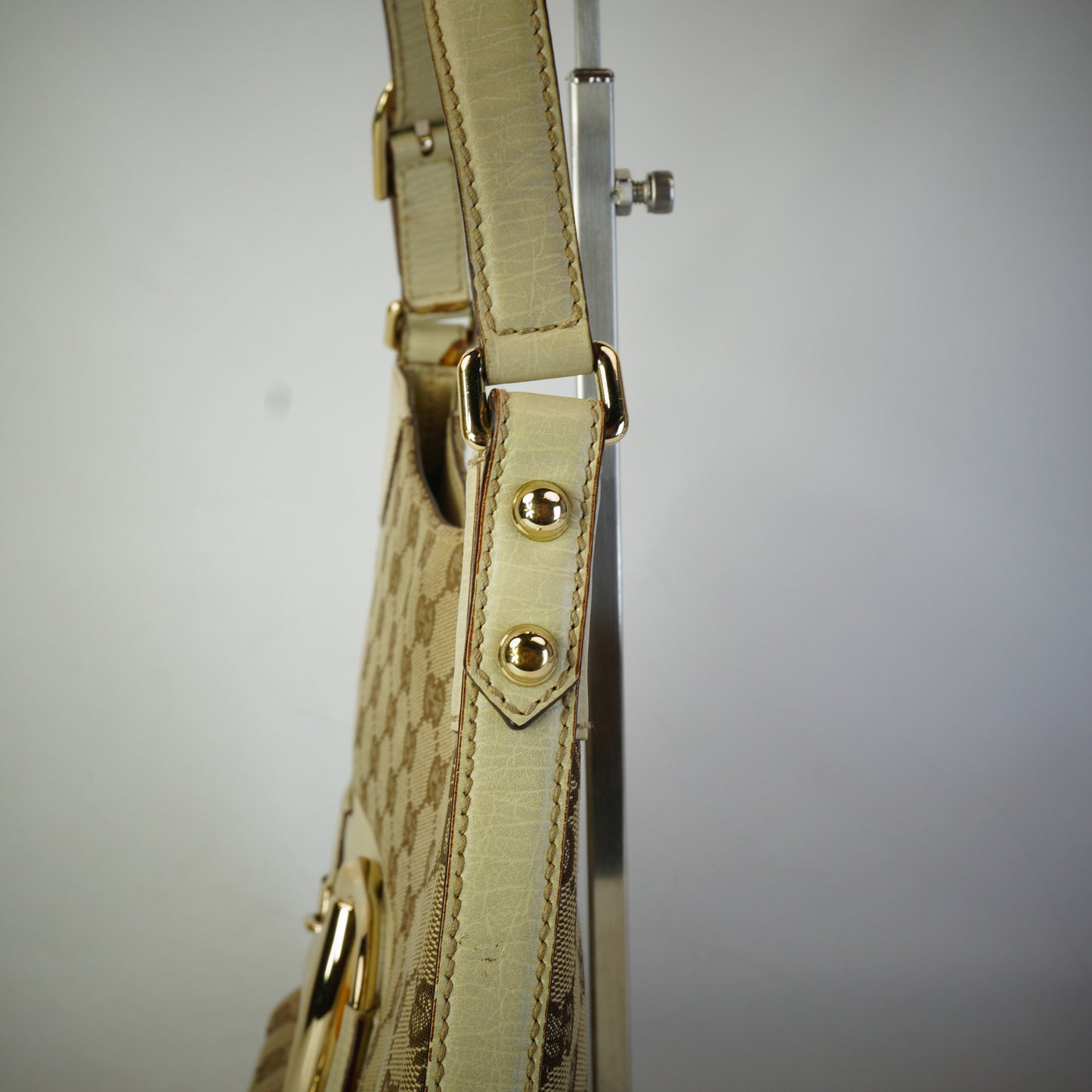 Gucci Hasler Web Hobo Bag GHW Small