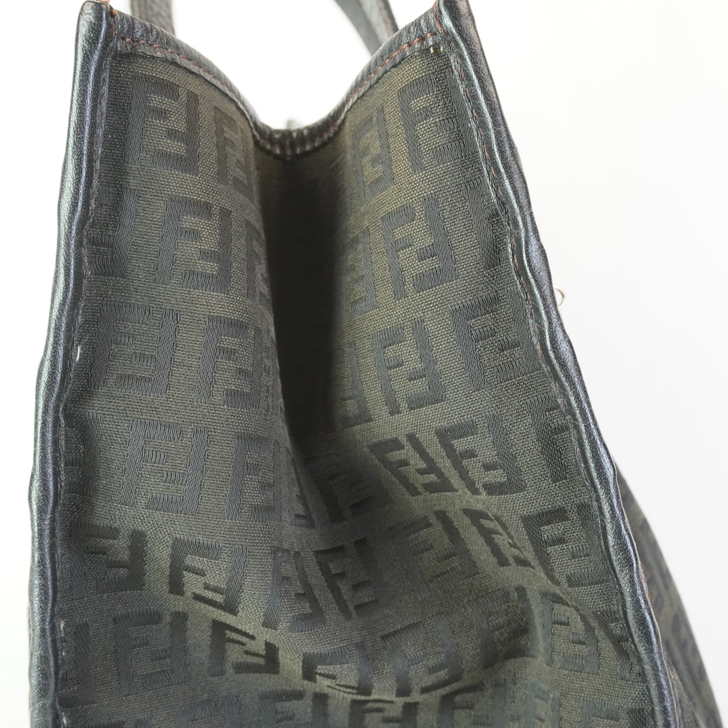 Fendi Zucchino Black Tote