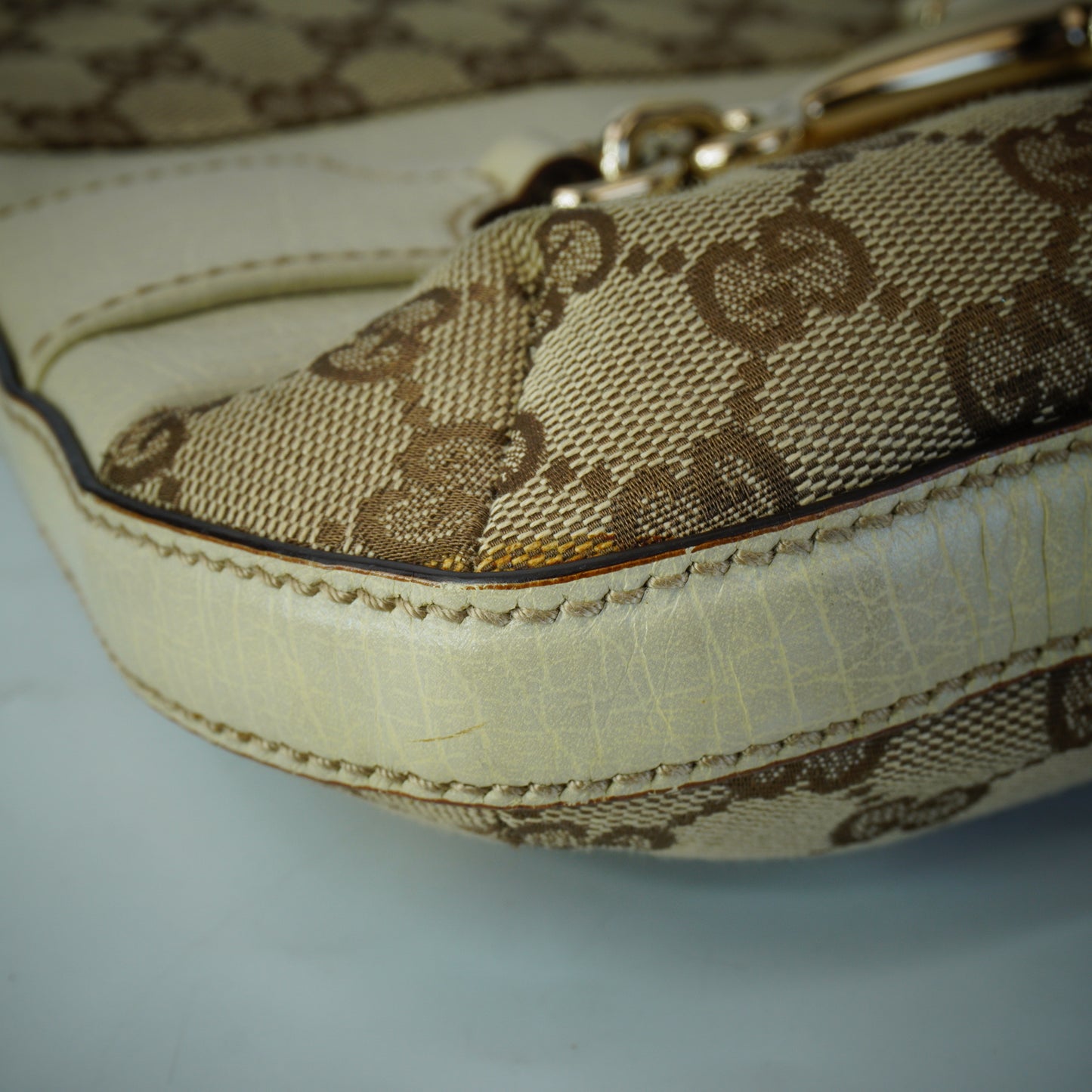 Gucci Hasler Web Hobo Bag GHW Small