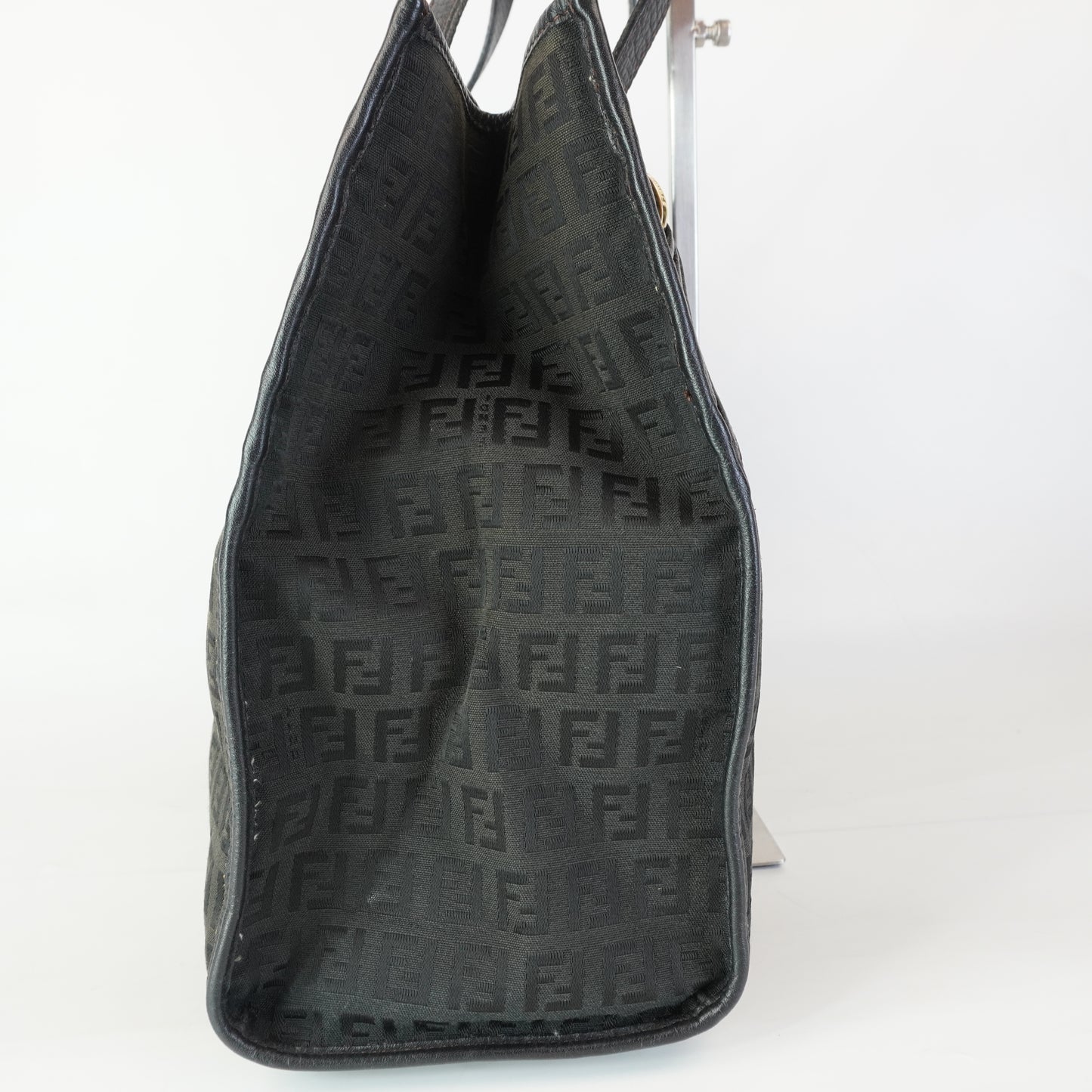 Fendi Zucchino Black Tote