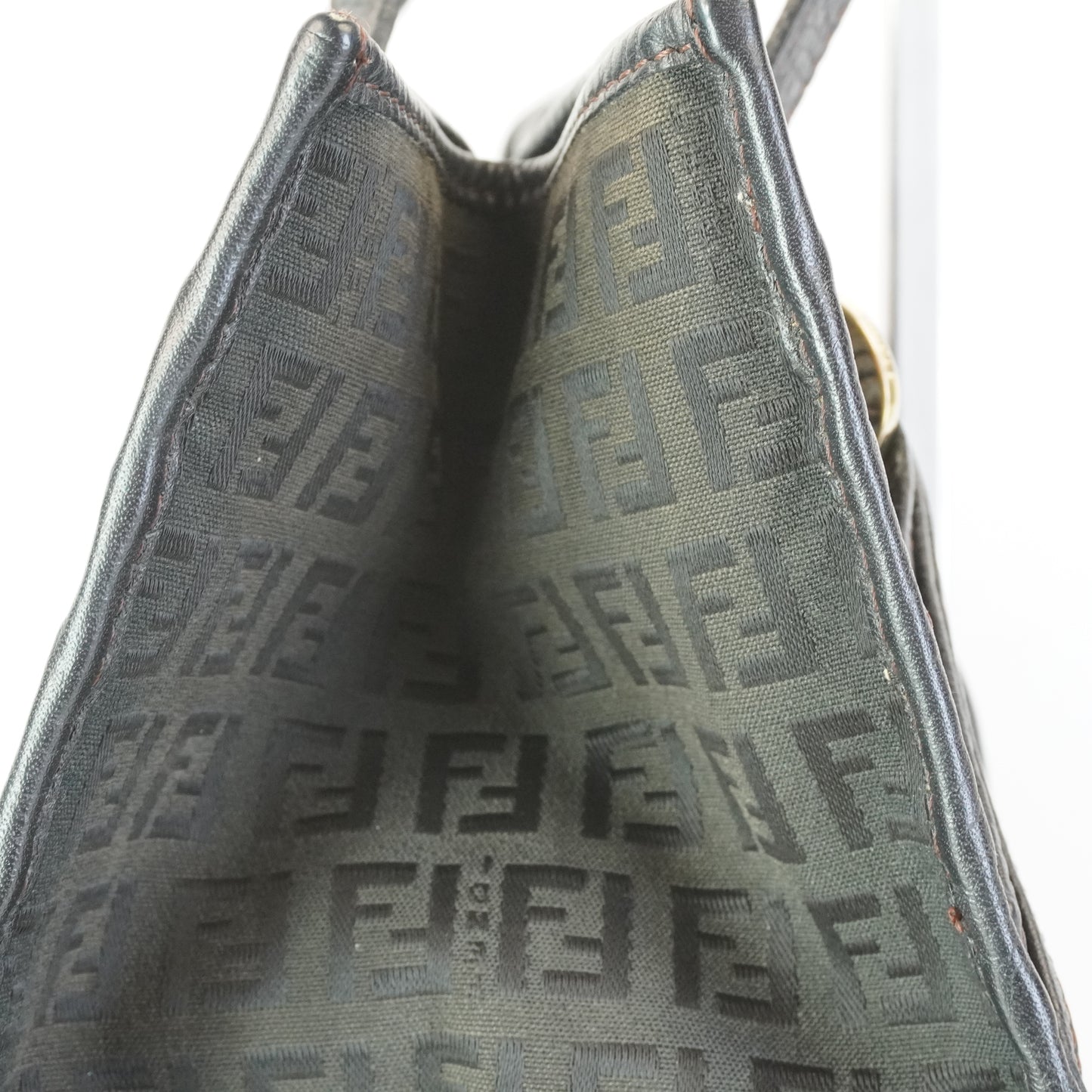 Fendi Zucchino Black Tote