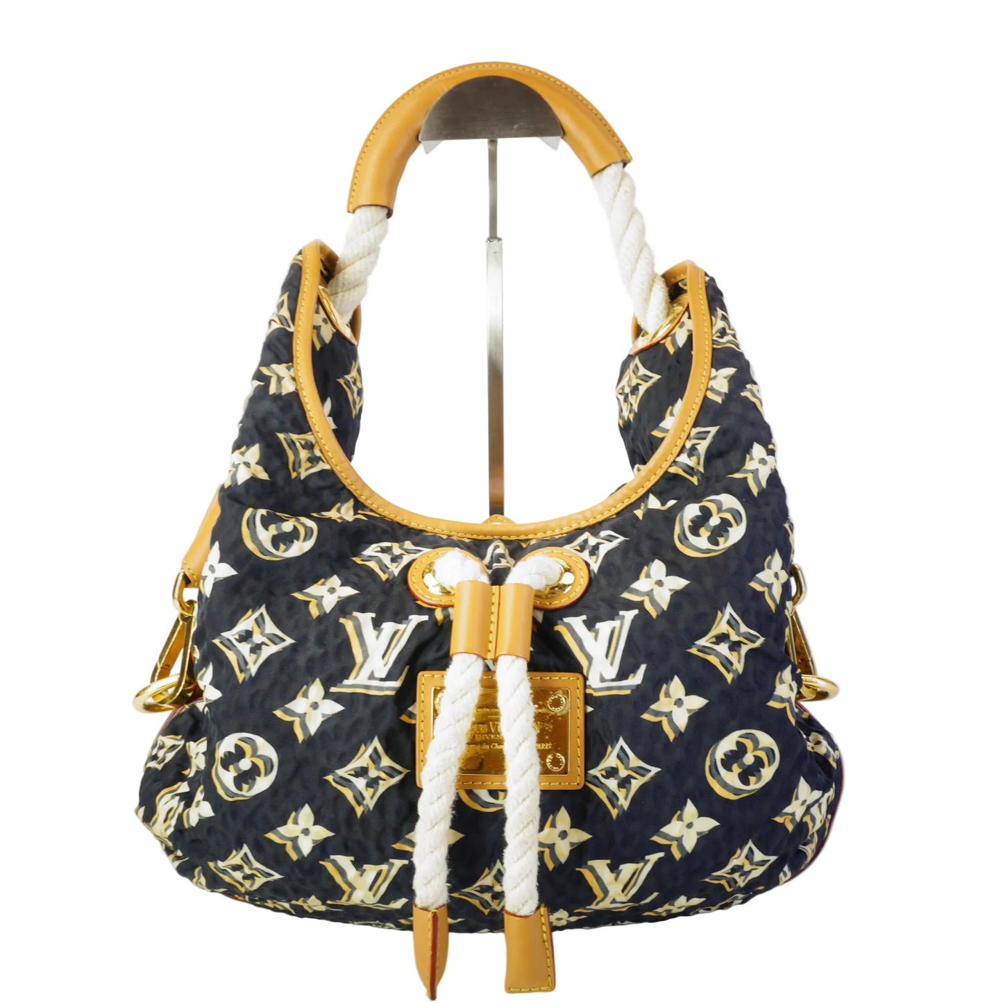 Louis Vuitton	Navy Blue Mono Bulles MM Bag GHW