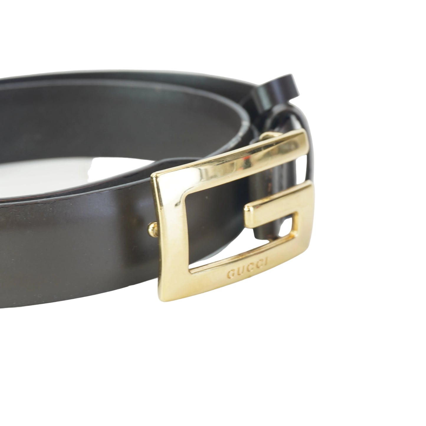 Gucci Brown Belt G Buckle Size 65/26