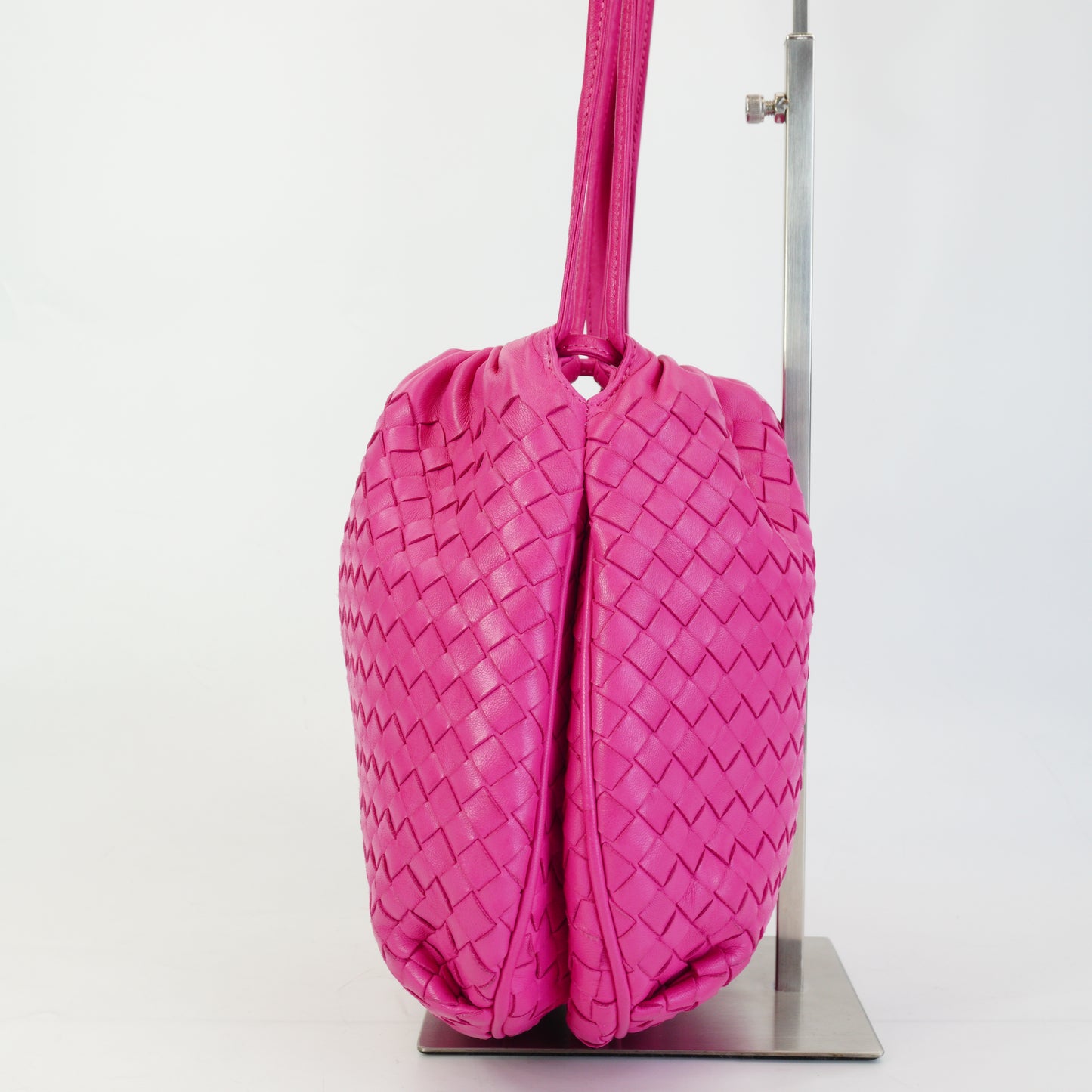 Bottega Veneta Handwoven Intrecciato Crossbody Pink Small MHW