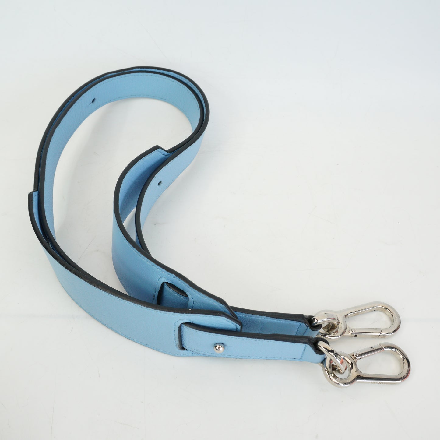 Loewe	Puzzle Gingham Soft Blue Leather Medium MHW