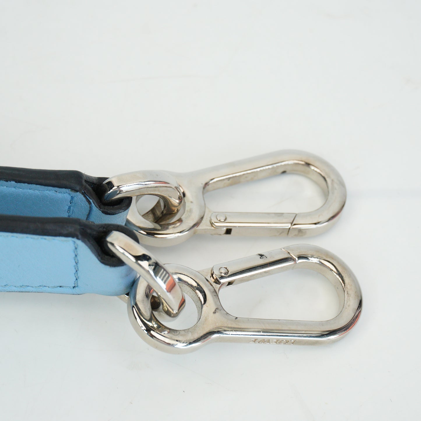Loewe	Puzzle Gingham Soft Blue Leather Medium MHW