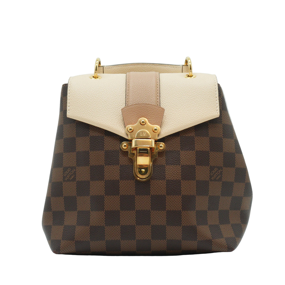 Louis Vuitton	Clapton Damier Ebene Small Backpack GHW