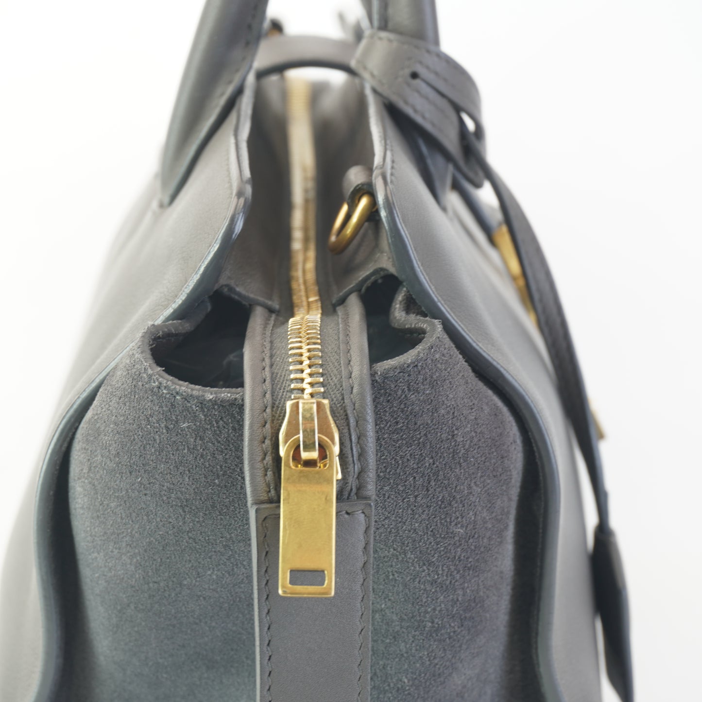 YSL	Baby Downtown Cabas Gray