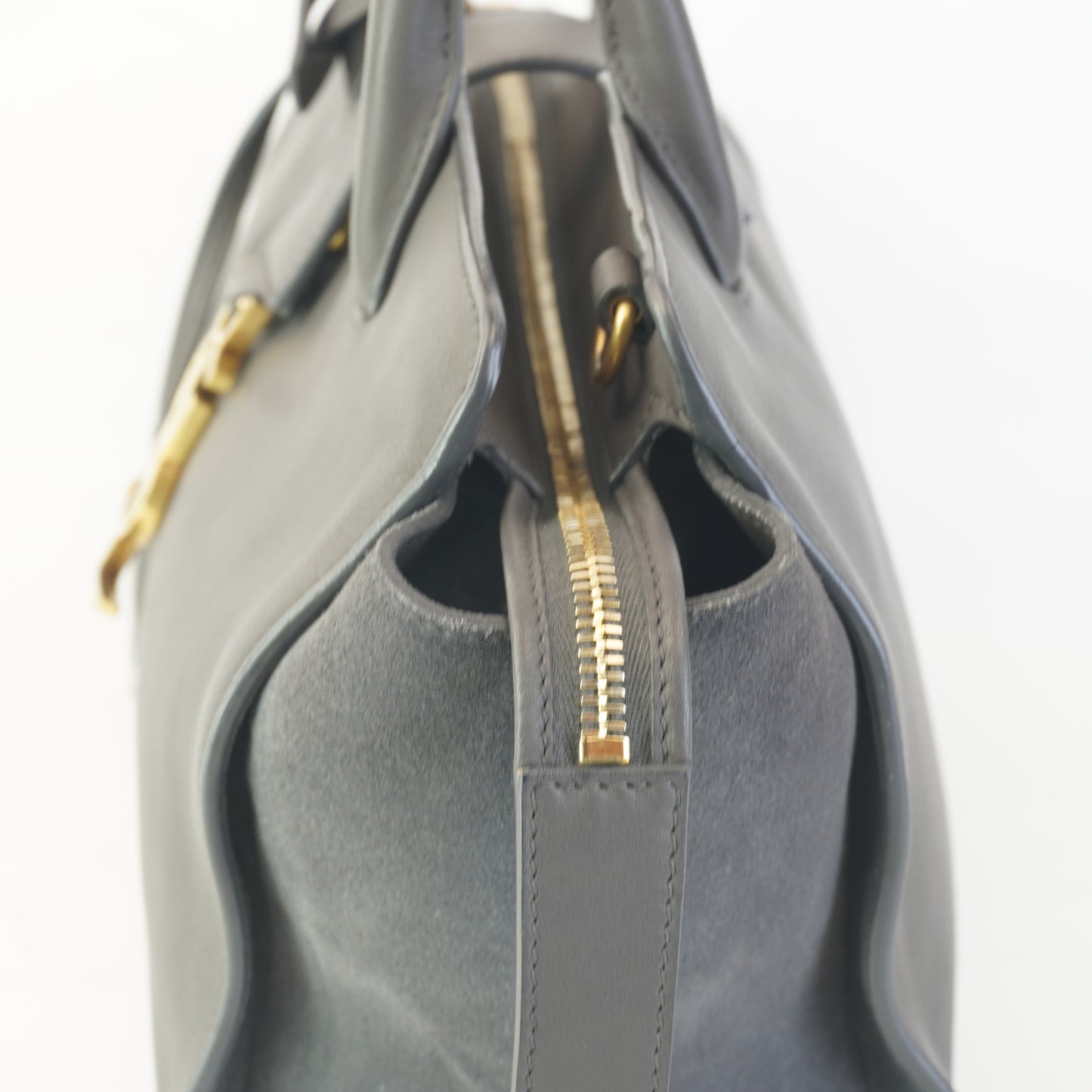 YSL	Baby Downtown Cabas Gray