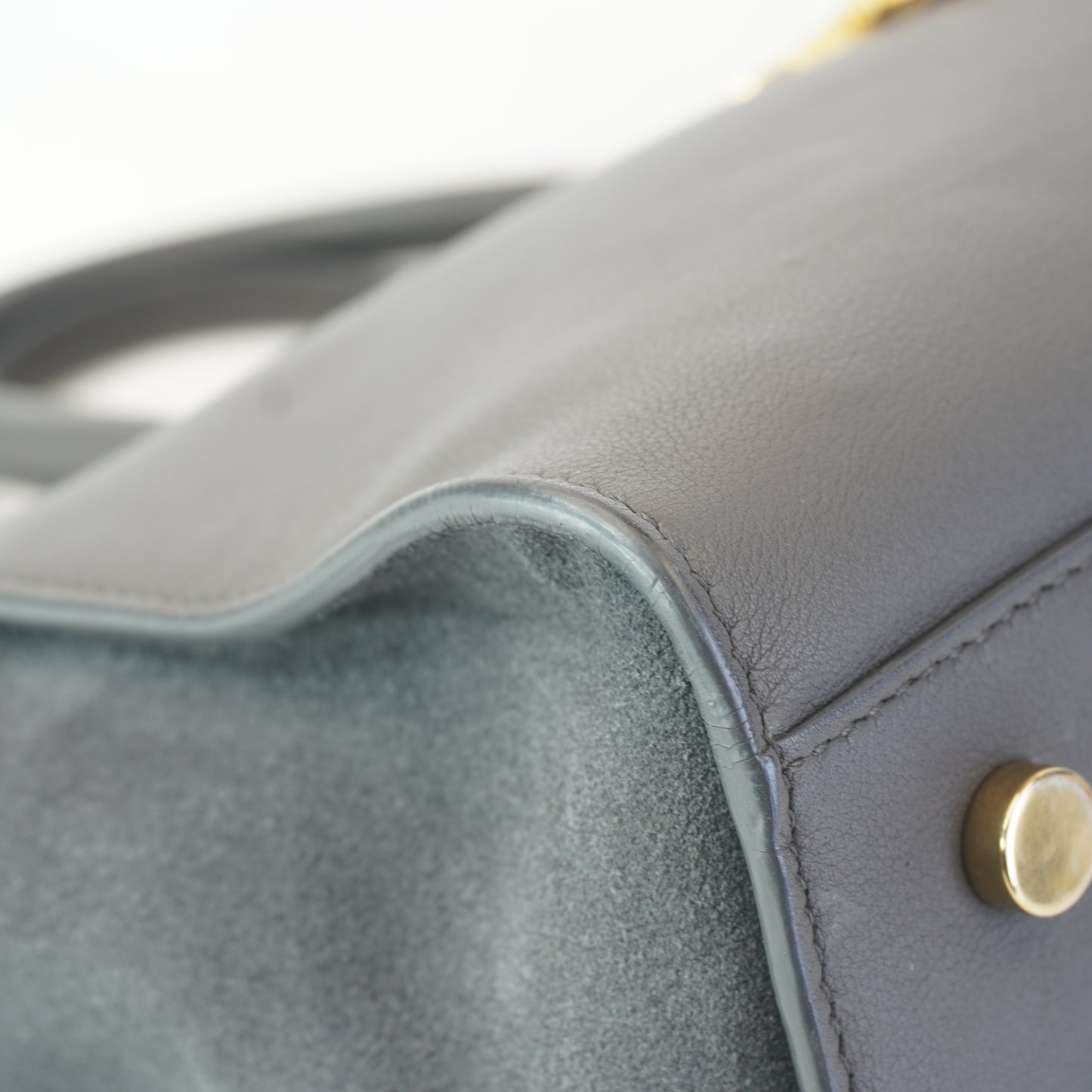 YSL	Baby Downtown Cabas Gray