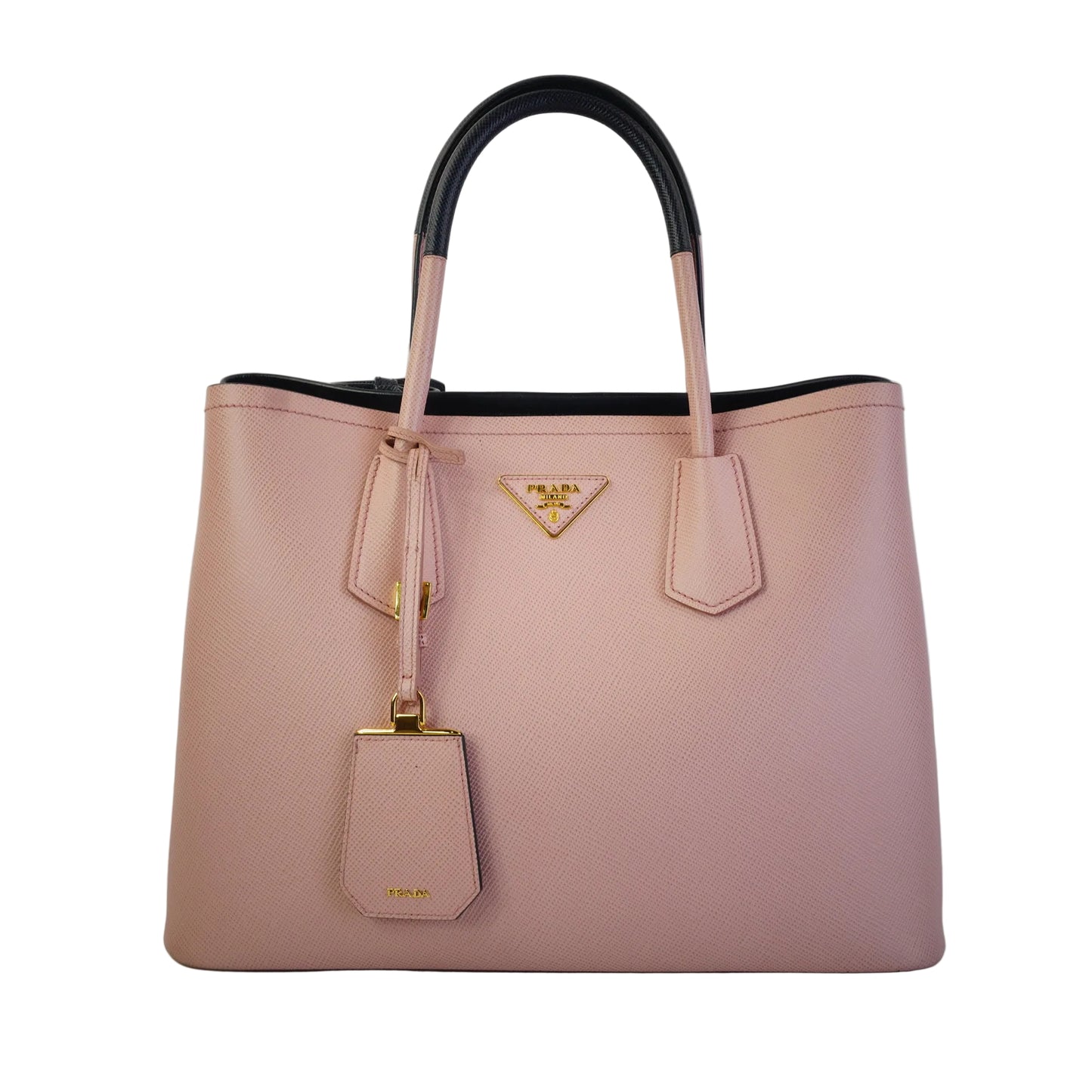Prada Double Bag in Saffiano Ciur Leather GHW Large