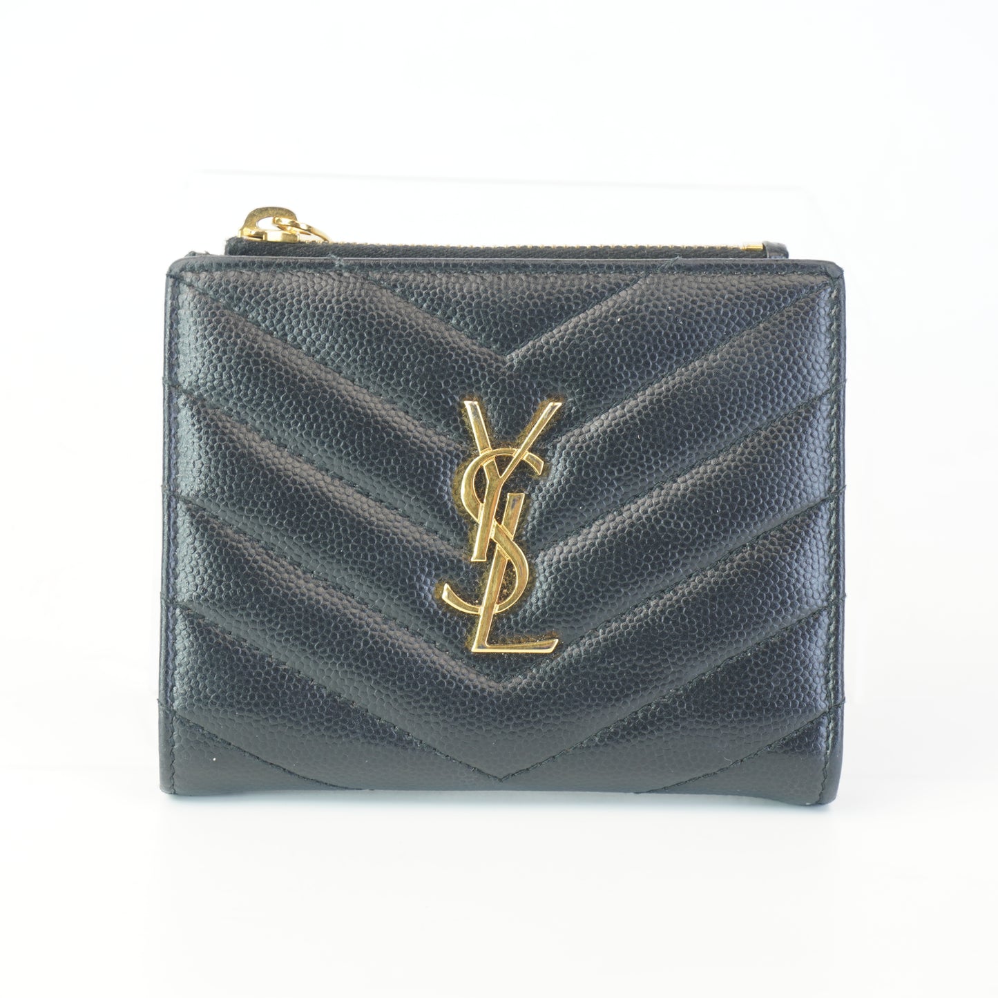 YSL	Cassandre Matelesse Wallet Black