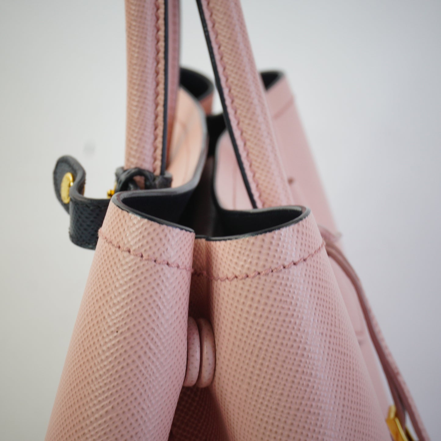 Prada Double Bag in Saffiano Ciur Leather GHW Large