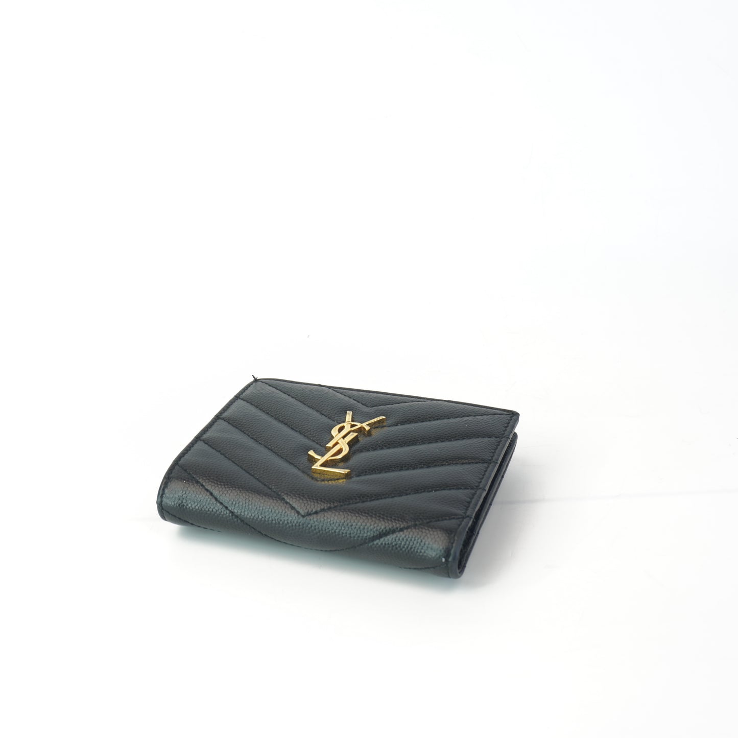 YSL	Cassandre Matelesse Wallet Black
