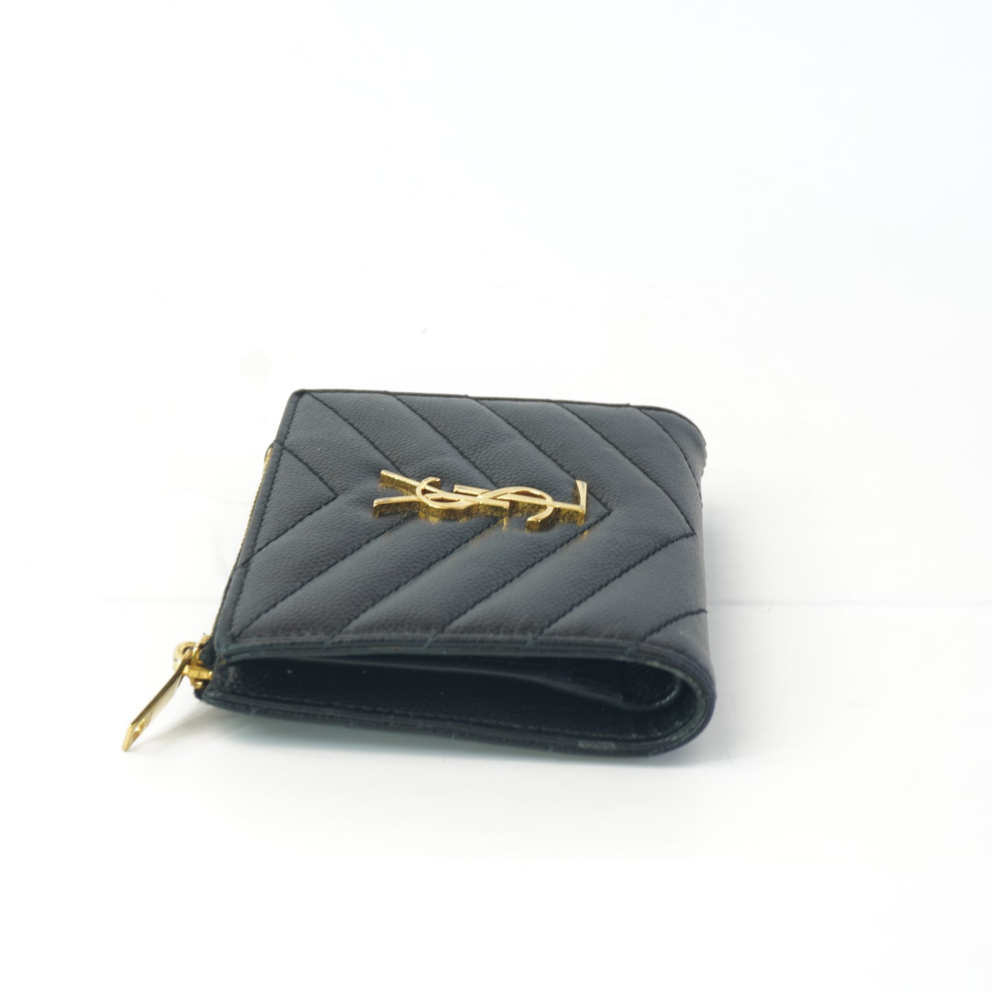 YSL	Cassandre Matelesse Wallet Black
