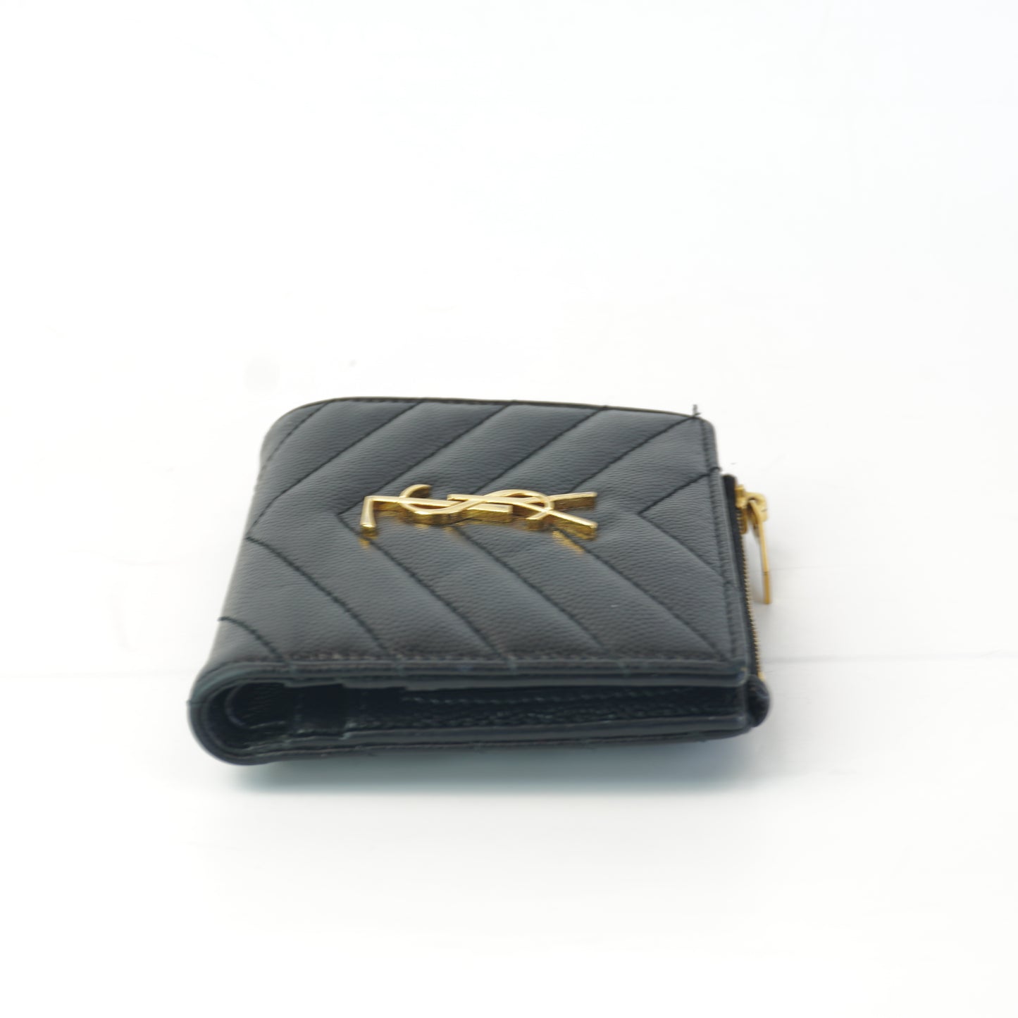 YSL	Cassandre Matelesse Wallet Black