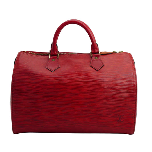 Louis Vuitton Speedy 30 Epi Red GHW
