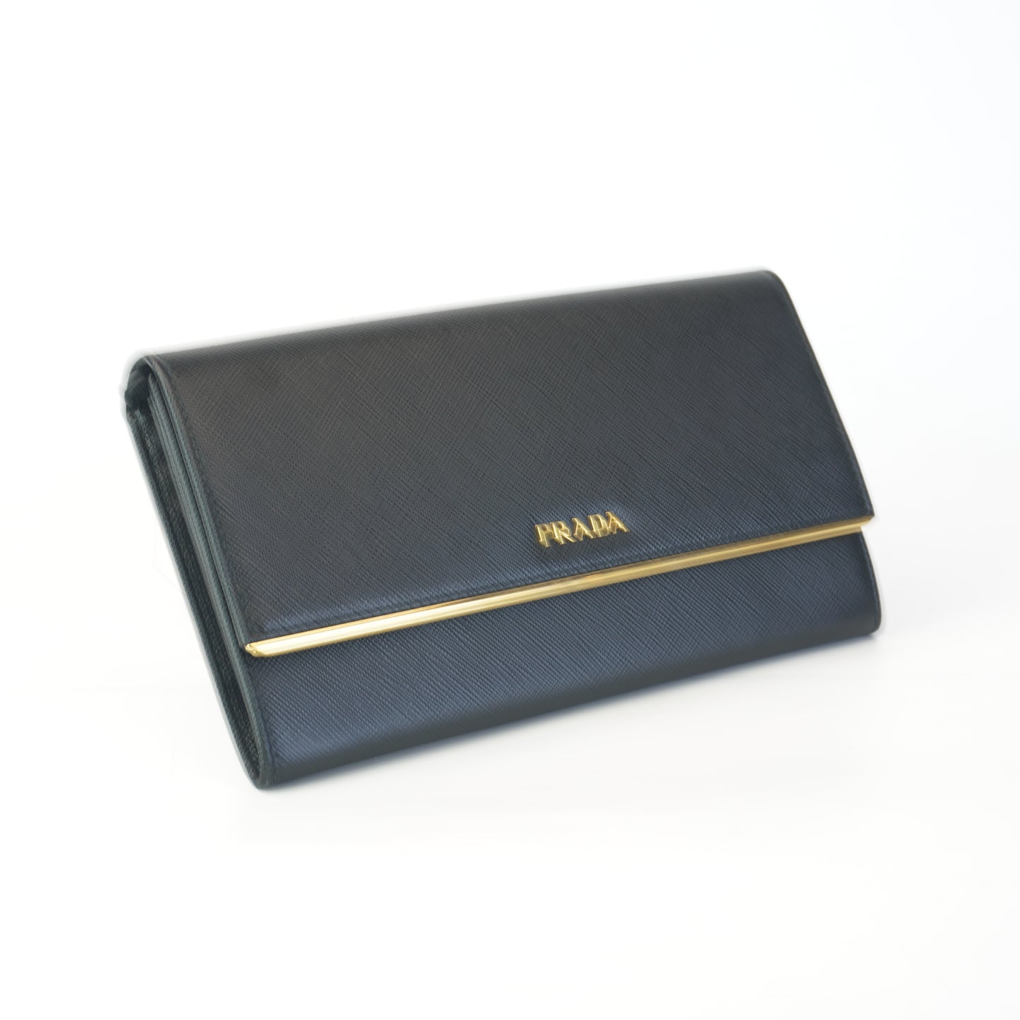 Prada Saffiano Wallet Black