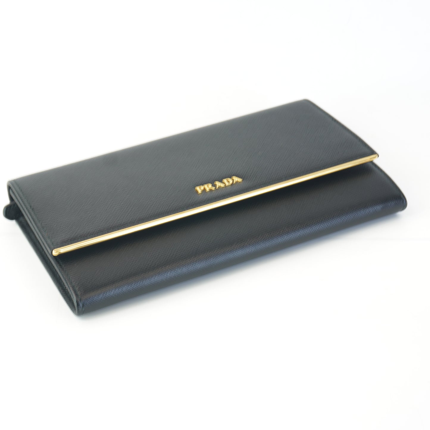 Prada Saffiano Wallet Black